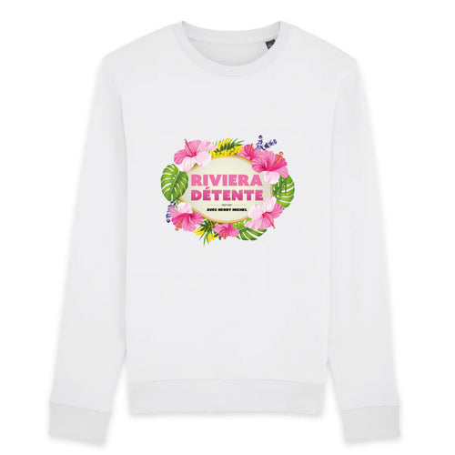 Sweat-shirt Unisexe Riviera Détente coton et polyester recyclés